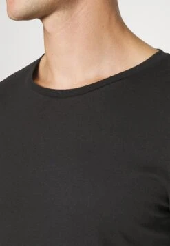 Pier One 2 Pack - Long Sleeved Top - Black/Mottled Dark Grey -Boutique Fashion Men's Discount Store 58d184c68d6a4efb93849263615dae84