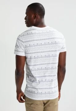 Pier One Print T-Shirt - White -Boutique Fashion Men's Discount Store 604a87b00f1b45c0a990b8279efddc3d