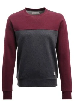 Pier One Sweatshirt - Mottled Bordeaux -Boutique Fashion Men's Discount Store 60e4fcc90041403a8a51716719e54168