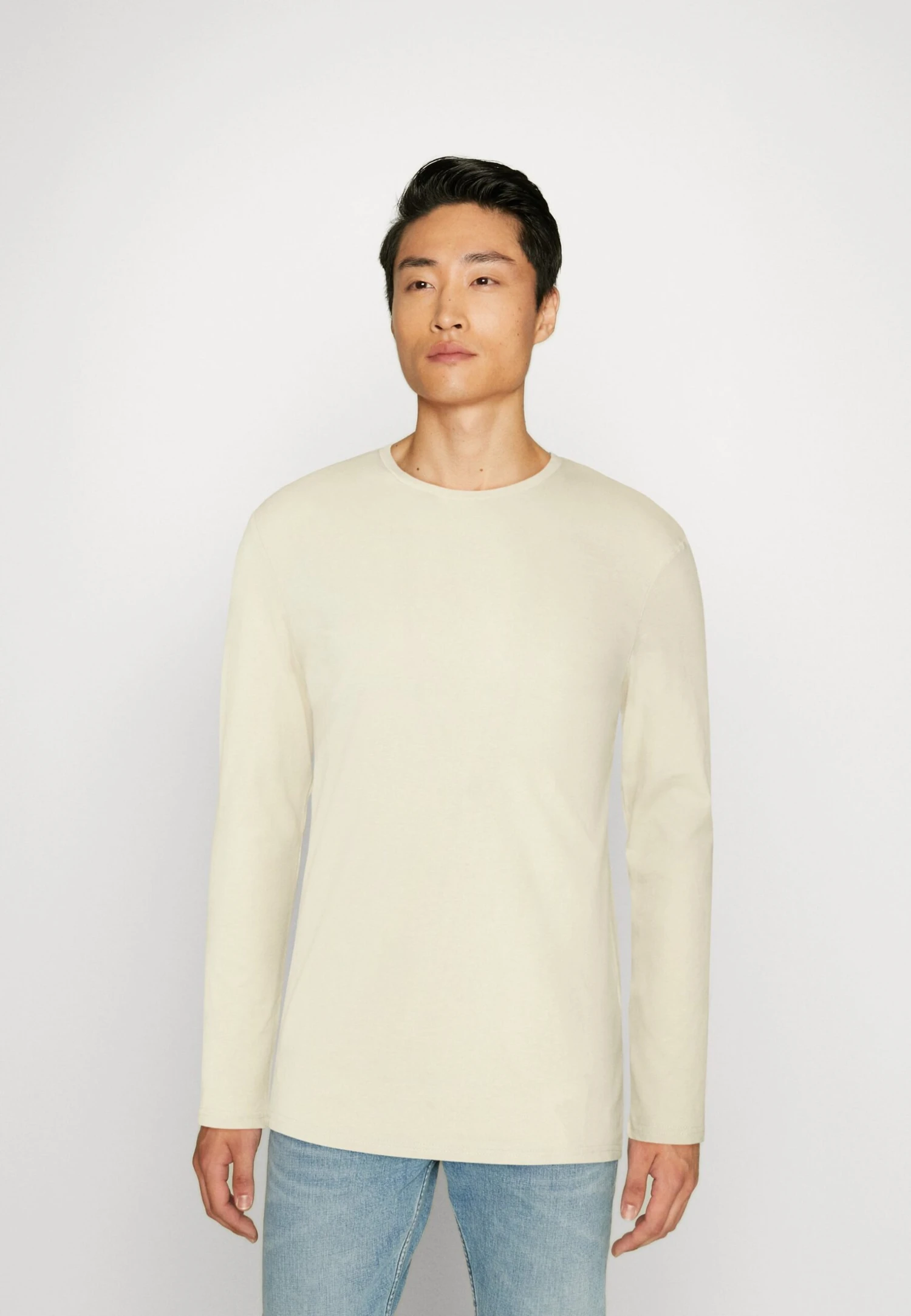 Pier One 2 Pack - Long Sleeved Top - Off-White/Dark Green 4 Pier One 2 Pack - Long Sleeved Top - Off-White/Dark Green - Image 4