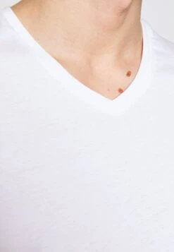 Pier One 5 Pack - Basic T-Shirt - White/Black -Boutique Fashion Men's Discount Store 6691eed18f294fd9bcc5233afdb8ca0f