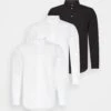 Pier One 3 Pack - Formal Shirt - White/White/Black