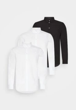 Pier One 3 Pack - Formal Shirt - White/White/Black