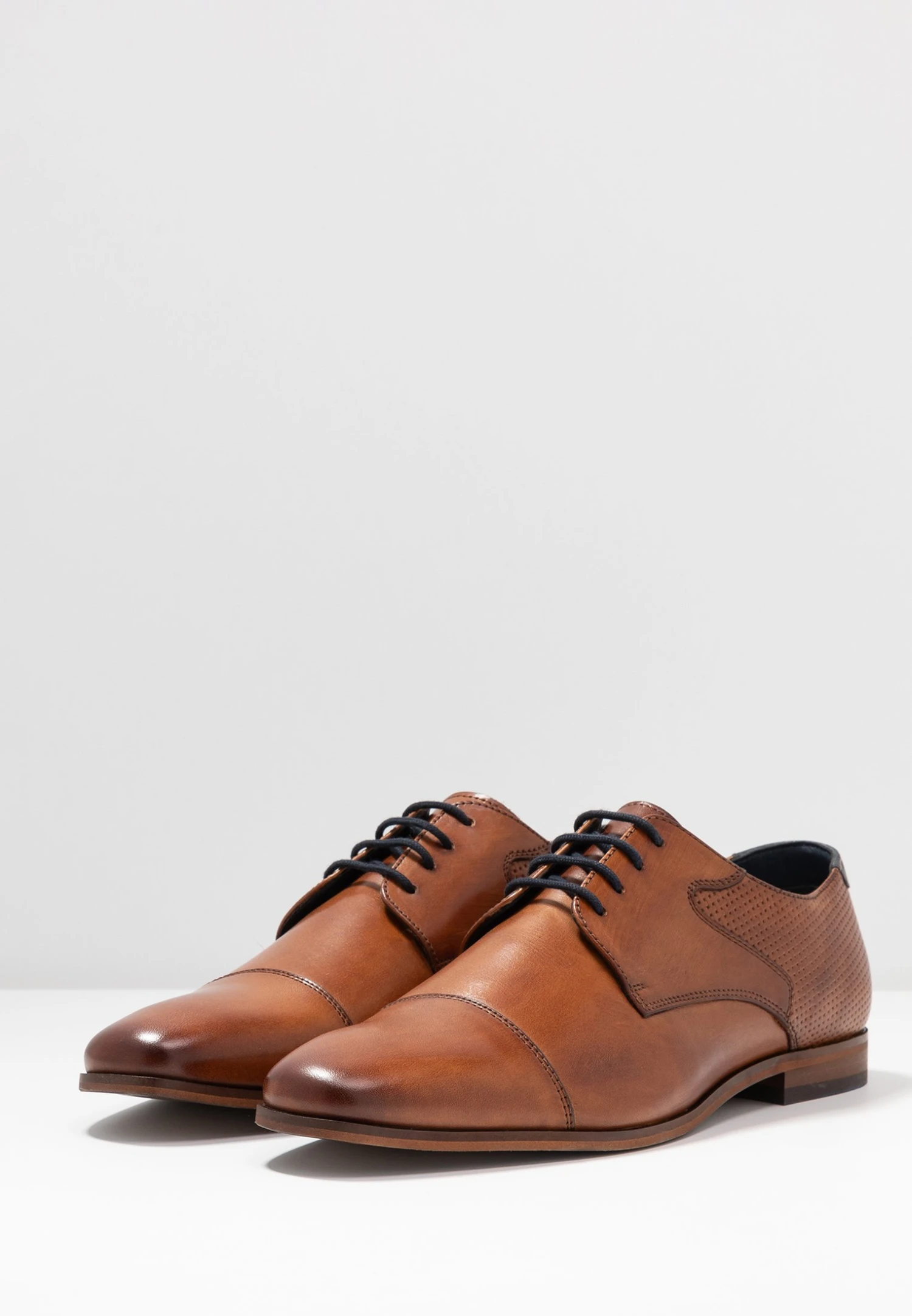 Pier One Leather - Smart Lace-Ups - Cognac 3 Pier One Leather - Smart Lace-Ups - Cognac - Image 3