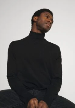 Pier One 2 Pack - Basic Turtleneck - Jumper - Black/Mottled Light Grey -Boutique Fashion Men's Discount Store 70bf9efa679346b9b89aa31bf5c100f0