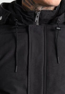 Pier One Winter Jacket - Black -Boutique Fashion Men's Discount Store 73000c9da76b45bb9071c1edfb06a362