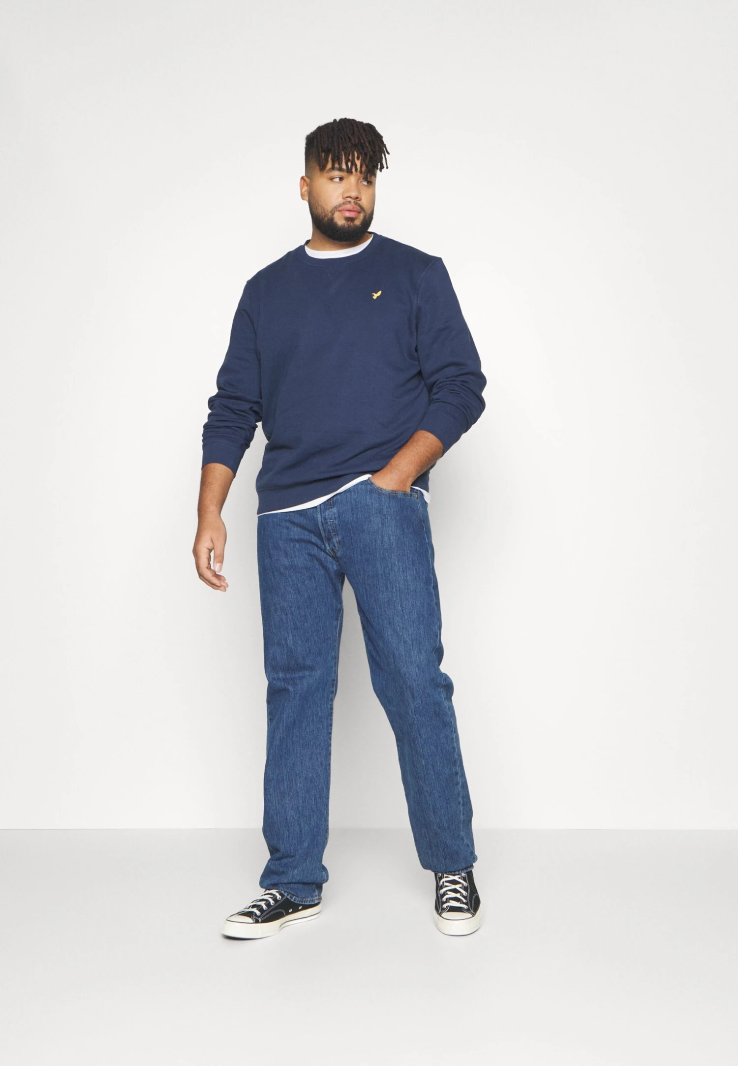 Pier One Plus Size 2 Pack - Sweatshirt - Dark Blue/Bordeaux 1 Pier One Plus Size 2 Pack - Sweatshirt - Dark Blue/Bordeaux