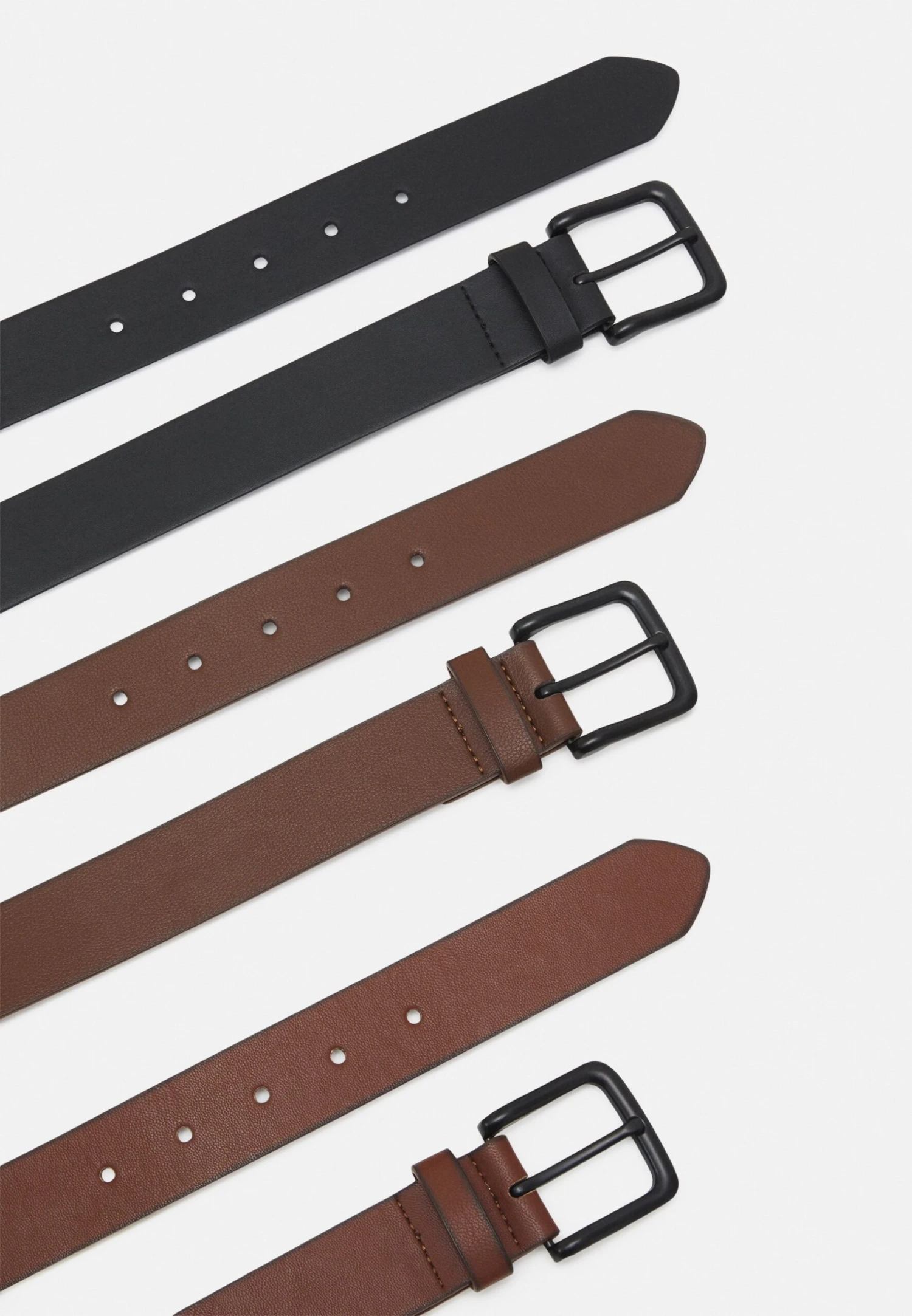 Pier One 3 Pack Unisex - Belt - Black/Brown /Cognac 2 Pier One 3 Pack Unisex - Belt - Black/Brown /Cognac - Image 2