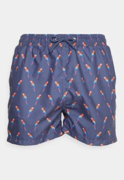 Pier One Swimming Shorts - Dark Blue/Multi-Coloured -Boutique Fashion Men's Discount Store 73e95afd101847398c2a63e14ca5042c