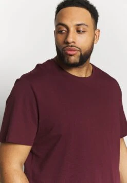 Pier One 2 Pack - Basic T-Shirt - Dark Blue/Bordeaux -Boutique Fashion Men's Discount Store 75b9cd712cb74ea5b97c41eb3b6bede8