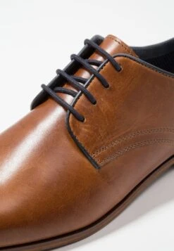 Pier One Leather - Smart Lace-Ups - Cognac -Boutique Fashion Men's Discount Store 76f5be79c98c4f9fbba21d9f9fd73790