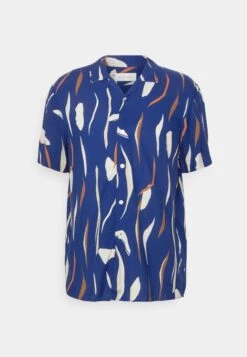 Pier One Contemporary Art Regular Resort- Shirt - Blue -Boutique Fashion Men's Discount Store 785a6e3b667947f1b8b1bceba78cc045