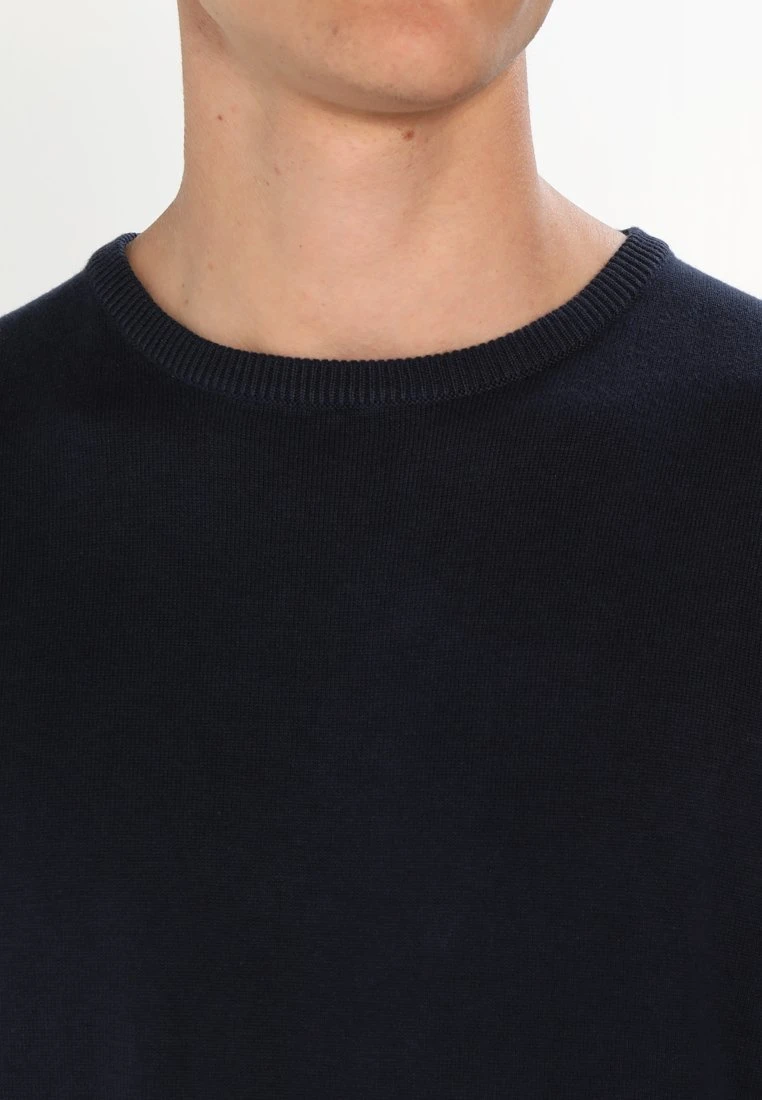 Pier One Basic Crewneck - Jumper - Dark Blue 4 Pier One Basic Crewneck - Jumper - Dark Blue - Image 4