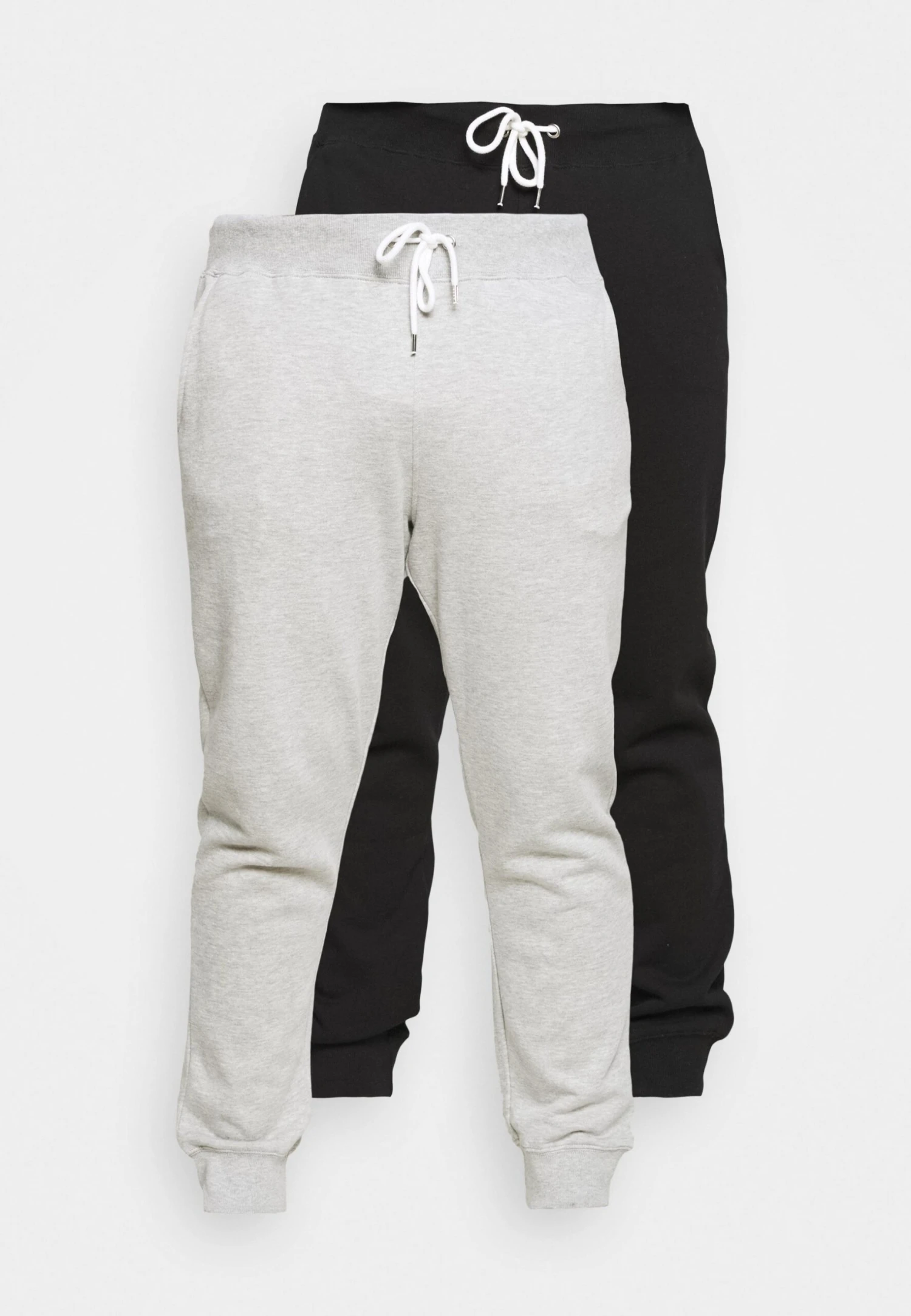 Pier One 2 Pack - Tracksuit Bottoms - Black/Mottled Light Grey 1 Pier One 2 Pack - Tracksuit Bottoms - Black/Mottled Light Grey
