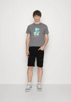 Pier One Unisex 2 Pack - Denim Shorts - Blue/Black Denim