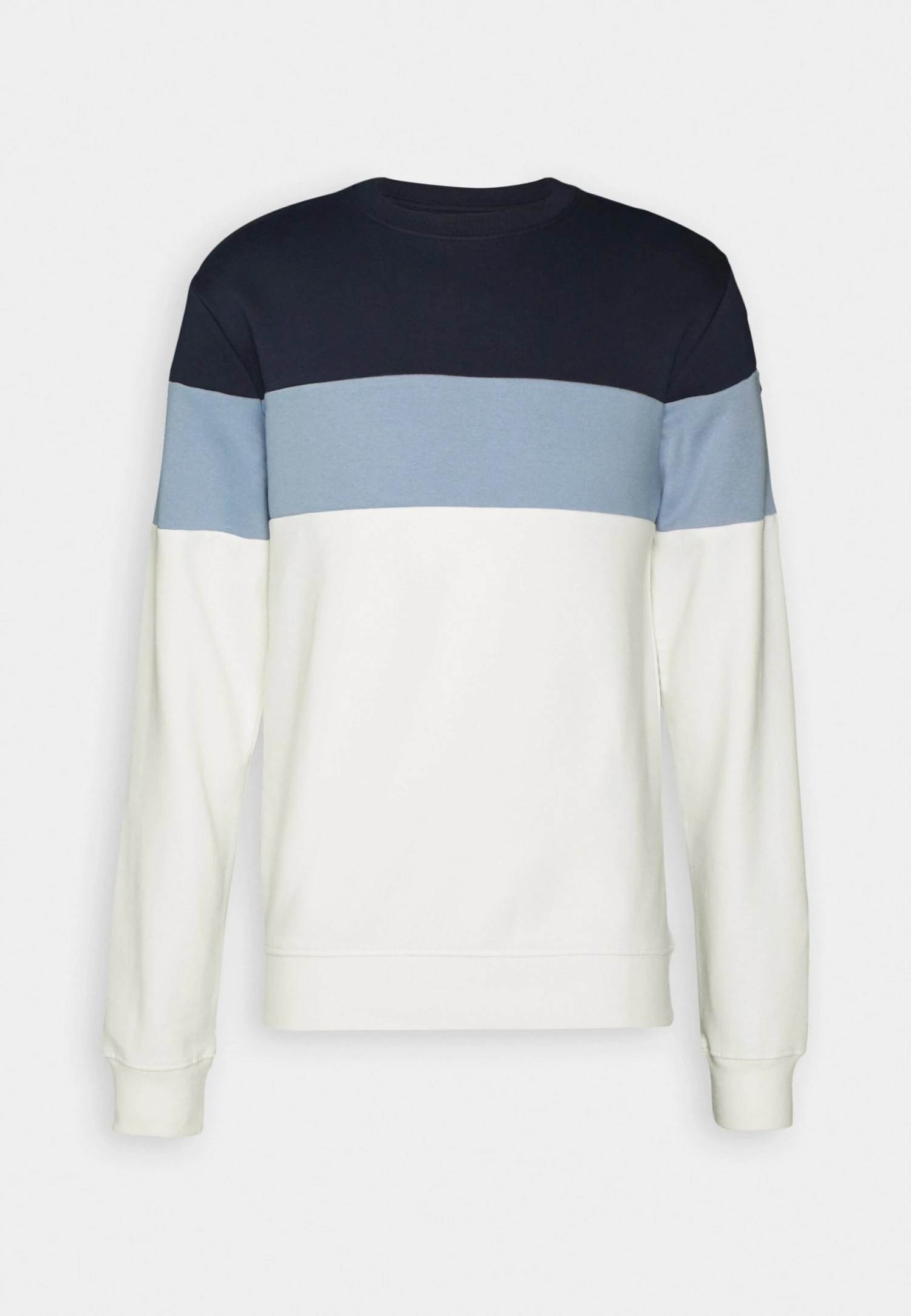 Pier One Sweatshirt - Blue/Off-White/Grey 4 Pier One Sweatshirt - Blue/Off-White/Grey - Image 4