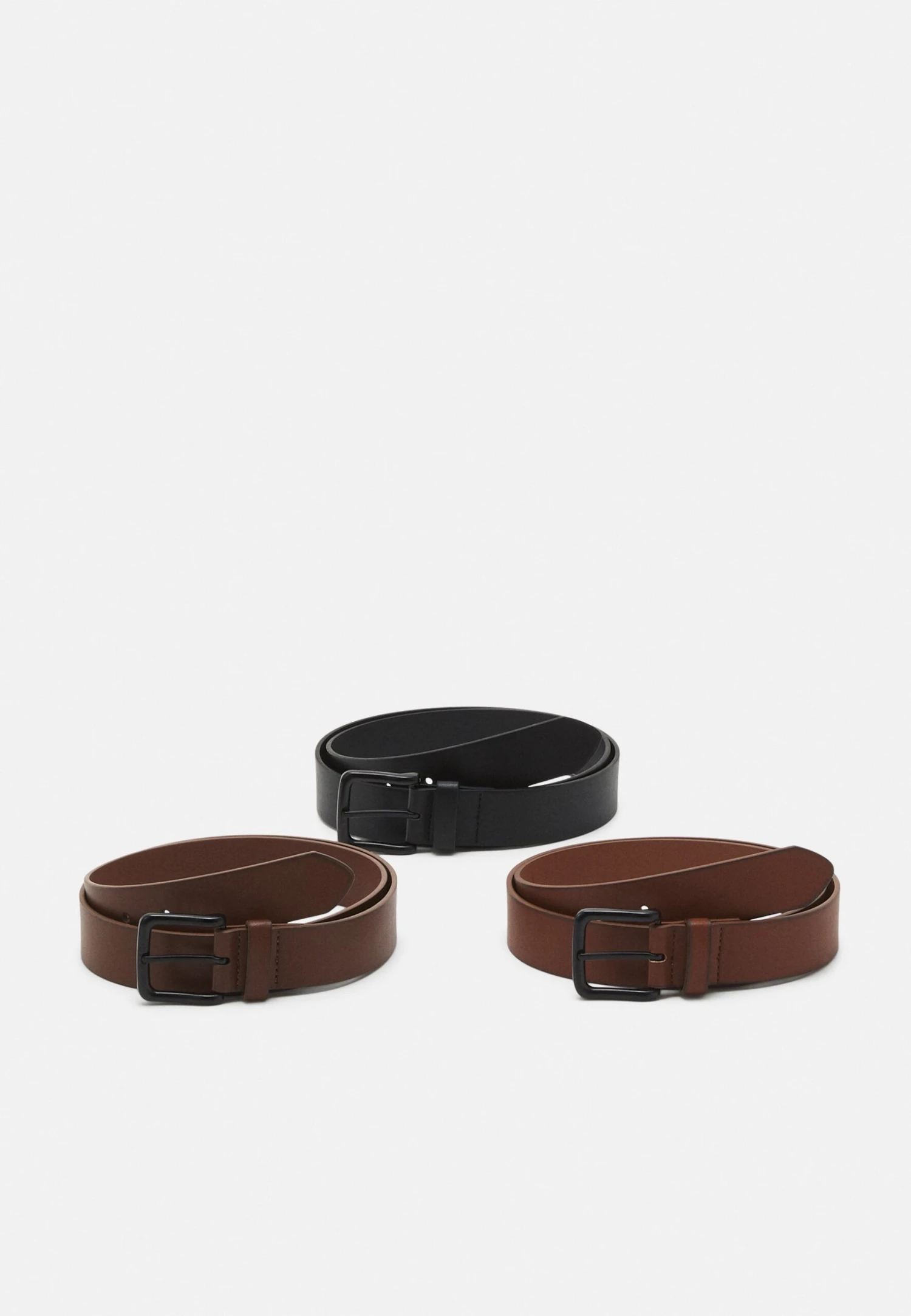 Pier One 3 Pack Unisex - Belt - Black/Brown /Cognac 1 Pier One 3 Pack Unisex - Belt - Black/Brown /Cognac