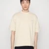 Pier One Short Sleeve Sweatshirt - Basic T-Shirt - Tan