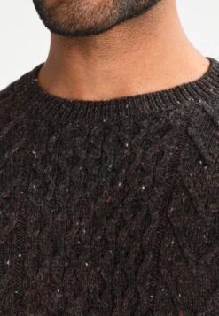 Pier One Jumper - Mottled Brown -Boutique Fashion Men's Discount Store 894b19841f244e0f98d77c187e537ff4