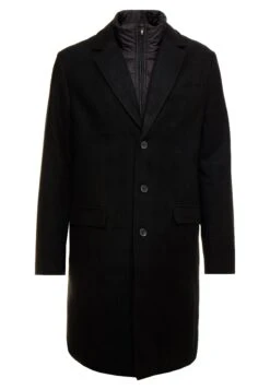 Pier One Classic Coat - Black -Boutique Fashion Men's Discount Store 89beb77879e74642a3f46a6222d3711f