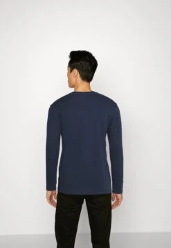 Pier One Long Sleeved Top - Light Green/Beige/Dark Blue -Boutique Fashion Men's Discount Store 8e0c10a276854fd29b9af821bb989ec6