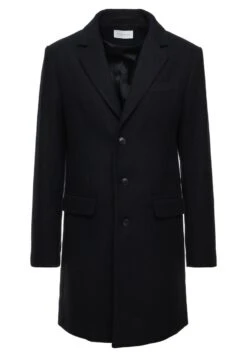 Pier One Classic Coat - Dark Blue -Boutique Fashion Men's Discount Store 96cbc5d7d0be48638eb63ddeede19e49