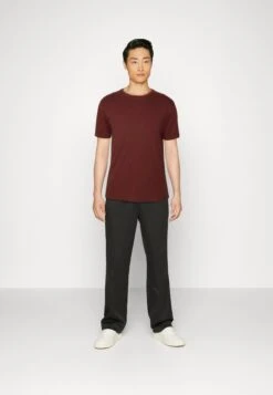 Pier One 7 Pack - Basic T-Shirt - Black/Dark Blue/Dark Green