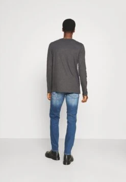 Pier One 2 Pack - Long Sleeved Top - Dark Grey/Black -Boutique Fashion Men's Discount Store a601e52fa7974b079f93b858d4b782ec