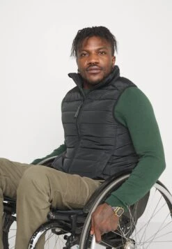 Pier One Waistcoat - Black -Boutique Fashion Men's Discount Store a6287727bfd1418cabf8305da2875468