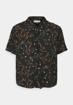 Pier One Asian Print Resort - Shirt -Black -Boutique Fashion Men's Discount Store a6f0c512438a4bc7bd8f62f2df616d27