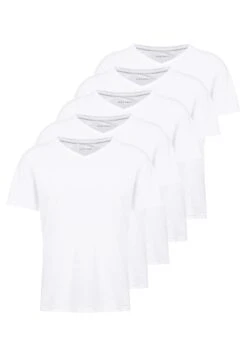 Pier One 5 Pack - Basic T-Shirt - White -Boutique Fashion Men's Discount Store aaec20eea5684fdcadc437e90f270976