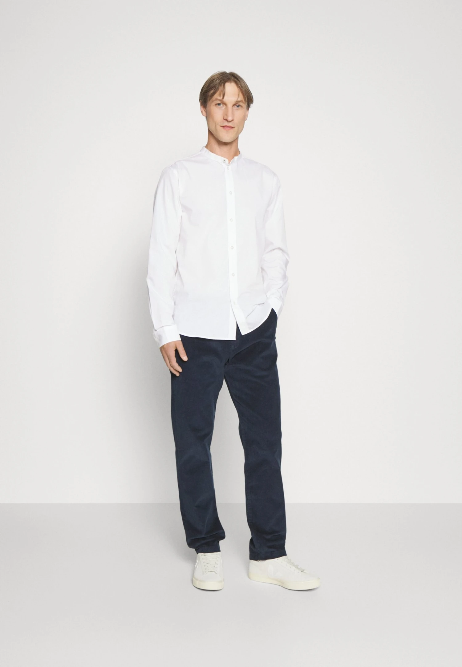 Pier One 2 Pack - Shirt - White/Olive 1 Pier One 2 Pack - Shirt - White/Olive