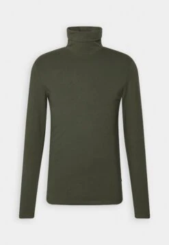 Pier One Long Sleeved Top - Dark Green -Boutique Fashion Men's Discount Store aeef167fc3944ac1beb8fbe07de94c73