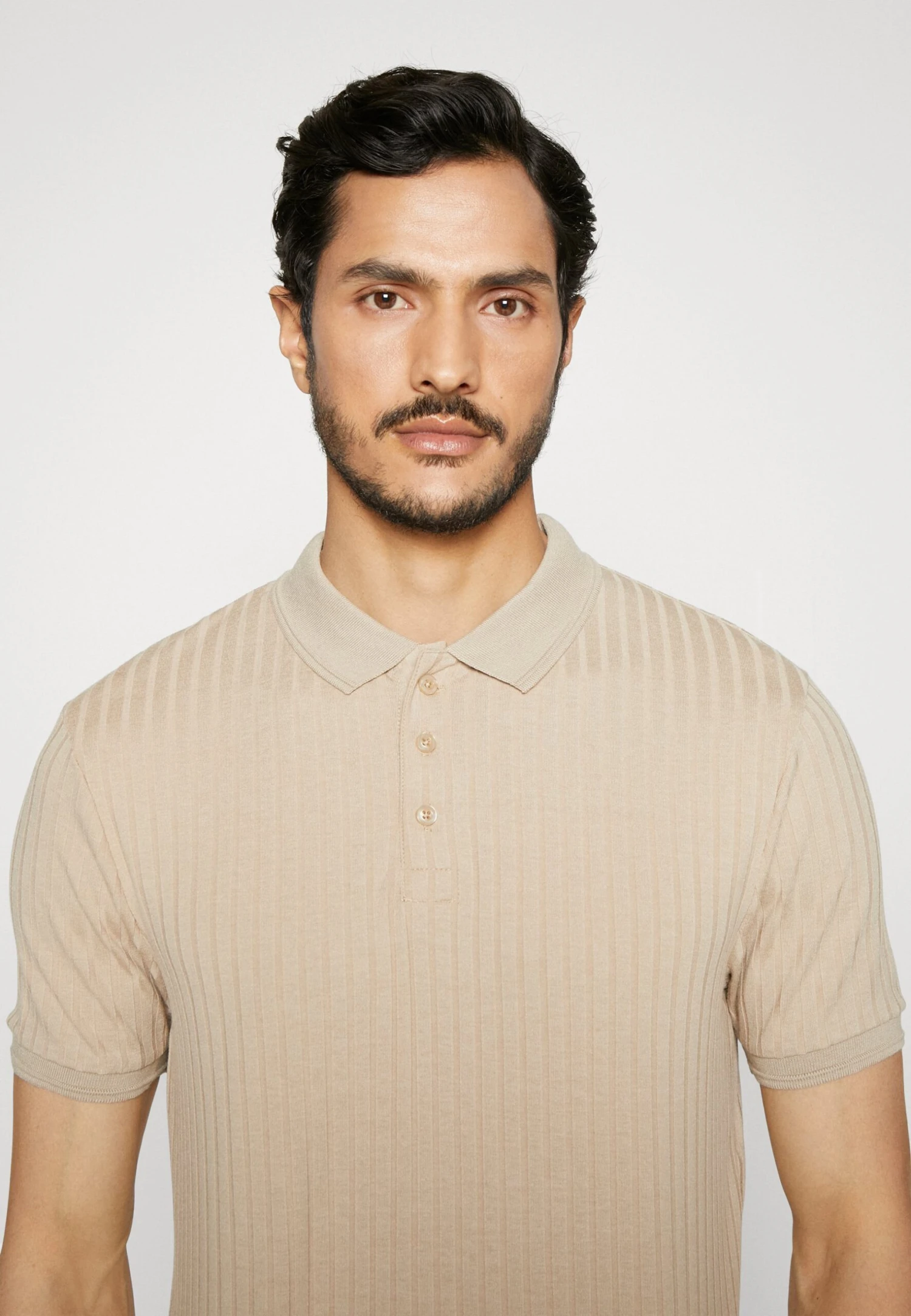 Pier One Polo Shirt - Beige 4 Pier One Polo Shirt - Beige - Image 4