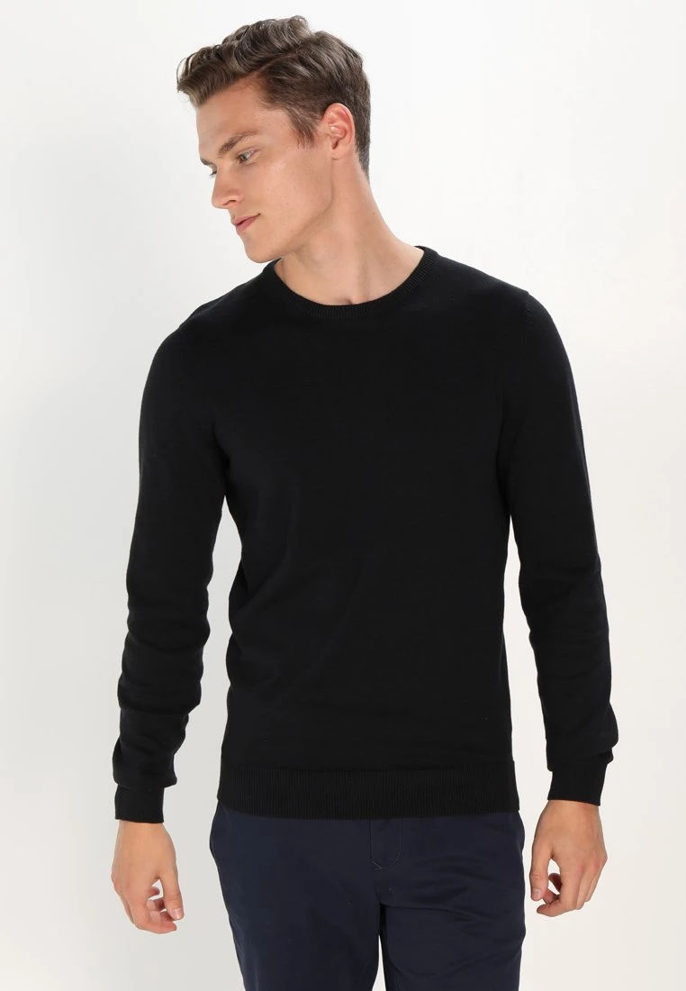 Pier One Basic Crewneck - Jumper - Black 1 Pier One Basic Crewneck - Jumper - Black