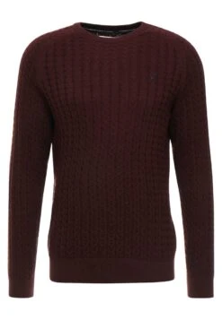 Pier One Jumper - Mottled Bordeaux -Boutique Fashion Men's Discount Store b01a20a925a3490fb12d77990c4bbfde