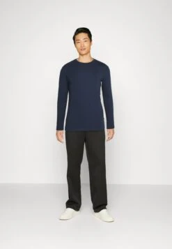 Pier One Long Sleeved Top - Light Green/Beige/Dark Blue