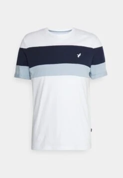 Pier One Print T-Shirt - White/Blue -Boutique Fashion Men's Discount Store b0f4da8f05f1438792789d645aeab48b