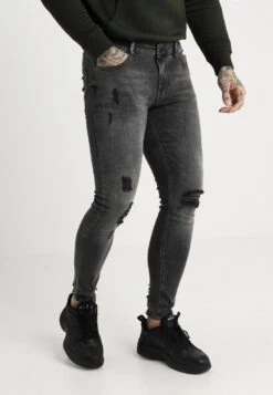 Pier One Jeans Skinny Fit - Black Denim