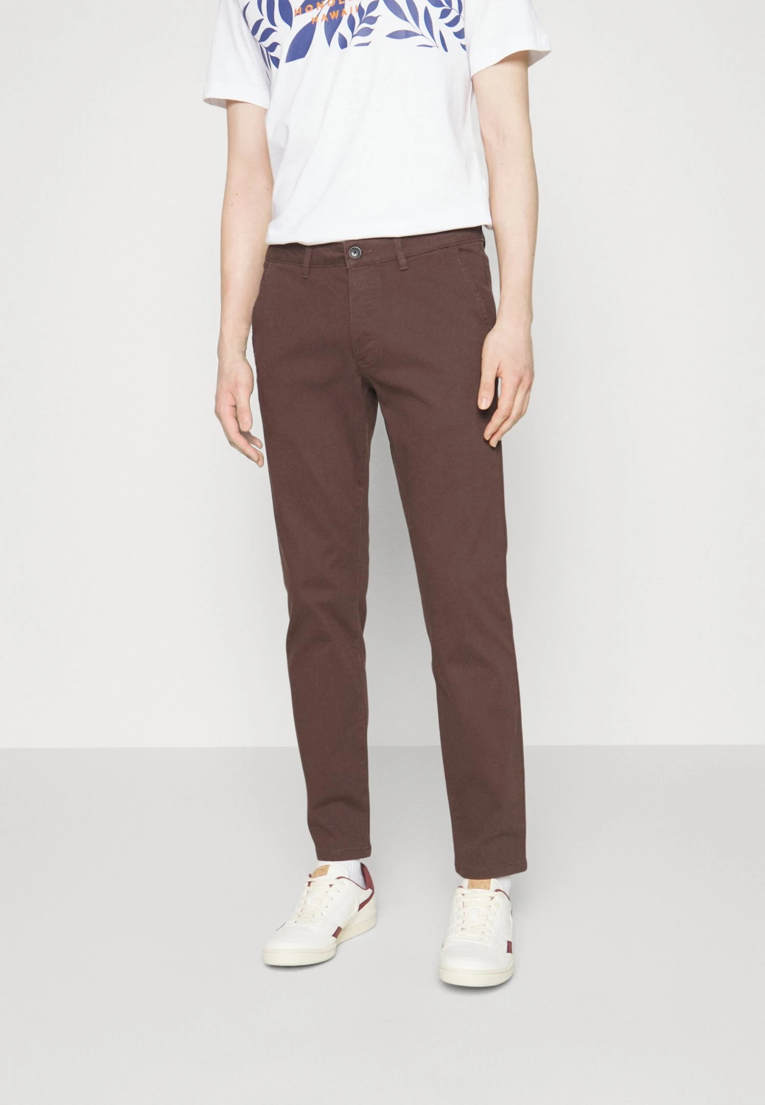 Pier One Chinos - Dark Brown 1 Pier One Chinos - Dark Brown