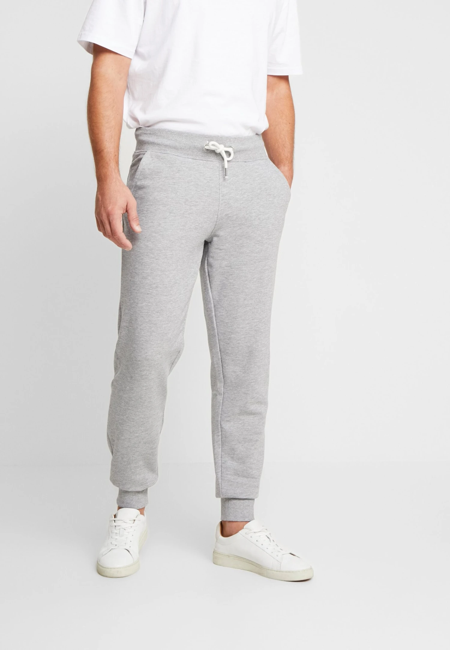 Pier One Tracksuit Bottoms - Mottled Light Grey 1 Pier One Tracksuit Bottoms - Mottled Light Grey