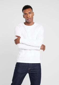 Pier One 2 Pack - Long Sleeved Top - White -Boutique Fashion Men's Discount Store b74a28ee32764edb9a0082e4dc412571