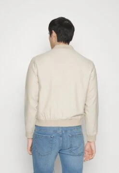 Pier One Bomber Jacket - Beige -Boutique Fashion Men's Discount Store ba865374a5974ac187bf6ede3af27cf5