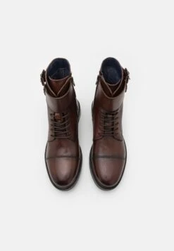 Pier One Leather - Lace-Up Ankle Boots - Brown -Boutique Fashion Men's Discount Store bb4caa95decb46dfb811a8471d996b05