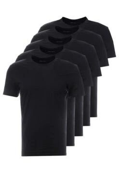 Pier One 5 Pack - Basic T-Shirt - Black -Boutique Fashion Men's Discount Store bd75c0059404493a970c9577d597937f
