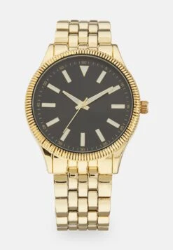 Pier One Unisex - Watch - Gold-Coloured/Black
