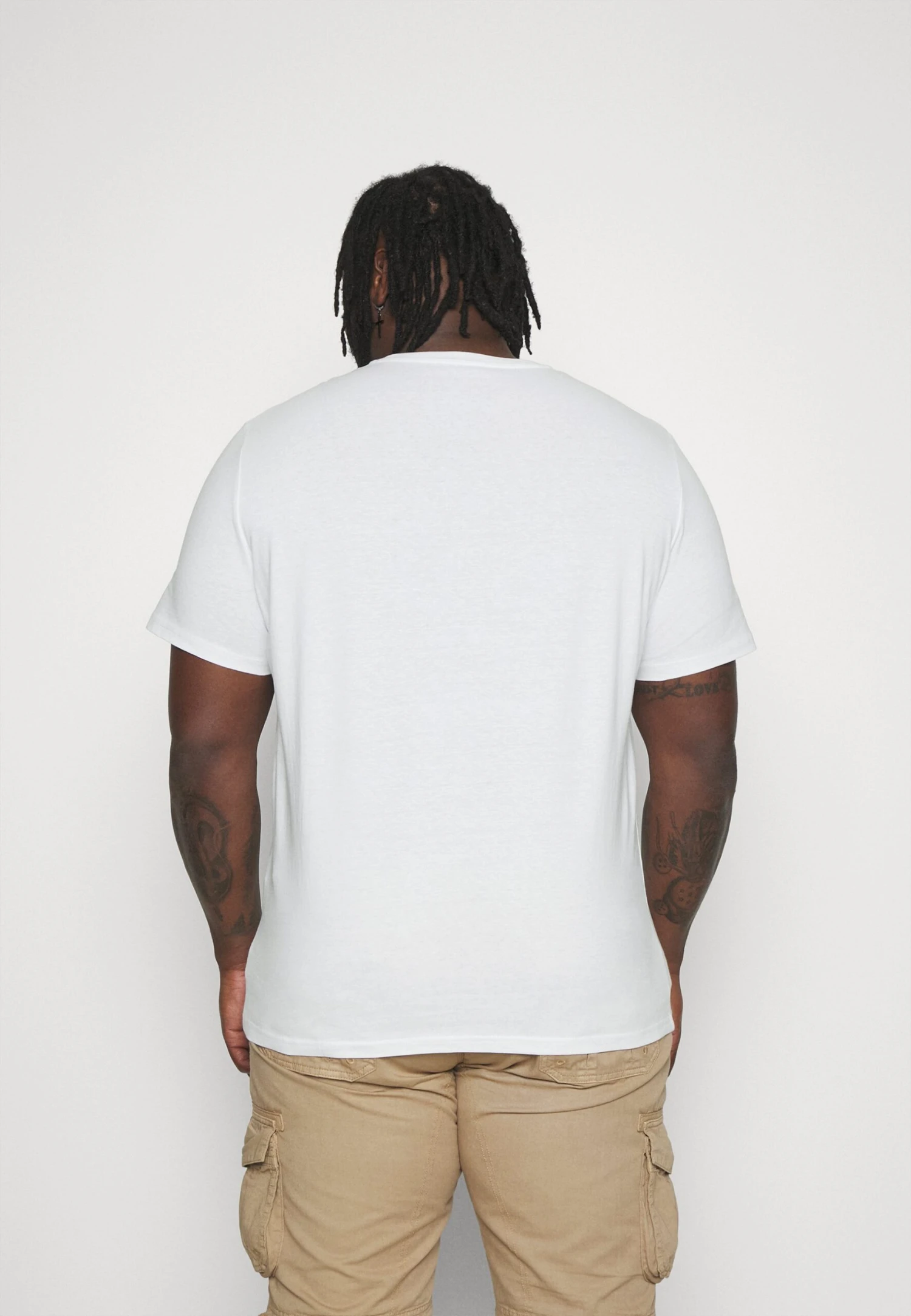 Pier One 5 Pack - Basic T-Shirt - White/Mottled Dark Grey/Bordeaux 3 Pier One 5 Pack - Basic T-Shirt - White/Mottled Dark Grey/Bordeaux - Image 3