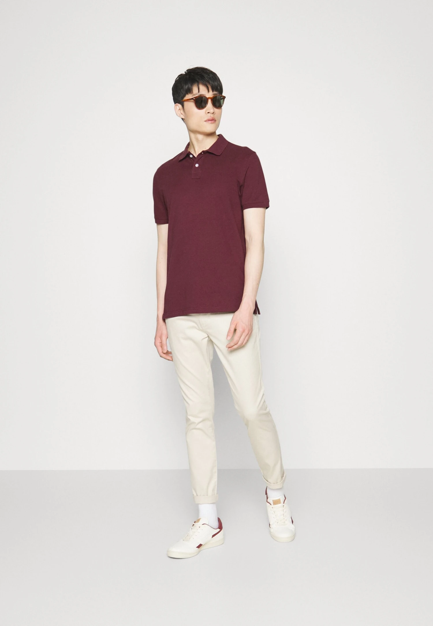 Pier One Basic - Polo Shirt - Bordeaux 2 Pier One Basic - Polo Shirt - Bordeaux - Image 2