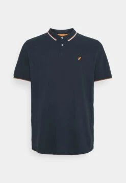 Pier One Polo Shirt - Dark Blue/Orange