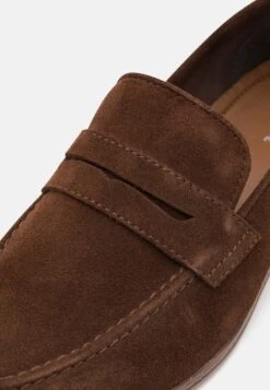 Pier One Leather - Slip-Ons - Brown -Boutique Fashion Men's Discount Store cfb4bae51cd841569b675565d7318ae9